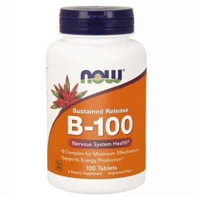 NOW FOODS B-100 100 tabletek o przedłużonym uwalnianiu