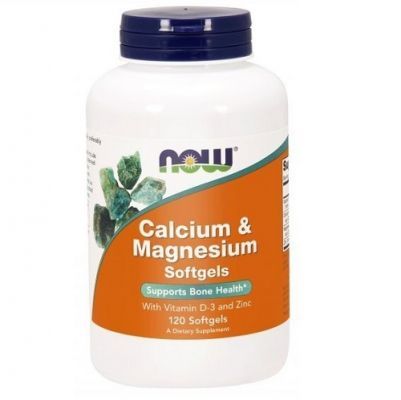 NOW FOODS Calcium & Magnesium + D3 120 kapsułek