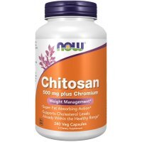 NOW FOODS Chitosan + Chrmonium 240 kapsułek