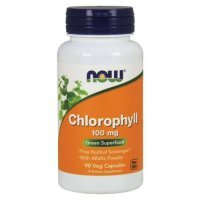 NOW FOODS Chlorophyll 100mg chlorofil, 90 kaps.