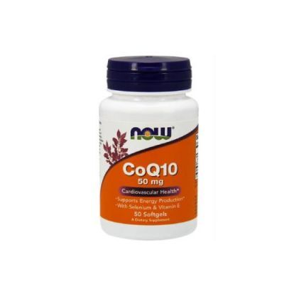 NOW Foods CoQ10 50 mg with Selenium & Vitamin E, 50kaps.