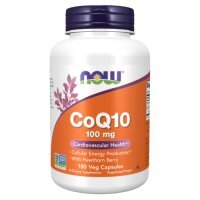 NOW FOODS CoQ10 with Hawthorn Berry Koenzym Q10 180 kapsułek