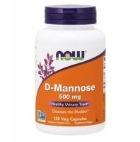 NOW FOODS D-MANNOSE 500 mg 120 kapsułek
