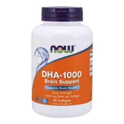NOW FOODS DHA-1000 Brain Support, 90 kaps.