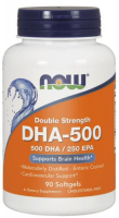 NOW FOODS DHA-500 mg 180 kapsułek żelowych