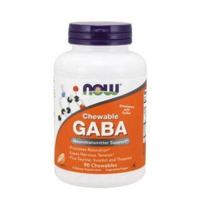 Now Foods GABA  250 mg, 90 tabletek do ssania KRÓTKA DATA 30.09.2026