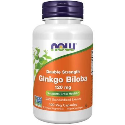 NOW FOODS Ginkgo Biloba 120 mg 100 kapsułek