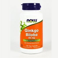 NOW FOODS Ginkgo Biloba 60 mg 120 kapsułek