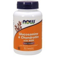 NOW FOODS Glucosamine &amp; Chondroitin with MSM 90 kapsułek