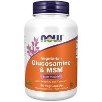 NOW FOODS Glucosamine &amp; MSM 120 Vege kapsułek DATA WAŻNOŚCI