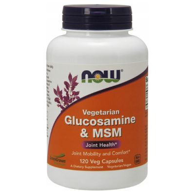 Now Foods Glucosamine & MSM Glukozamina, 120 kaps.