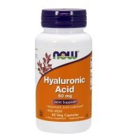 Now Foods Kwas Hialuronowy 50 mg z MSM, 60 kaps.