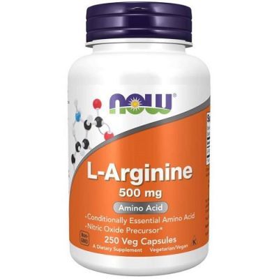 NOW FOODS L-arginine 500 mg 250 kapsułek