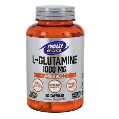 NOW FOODS L-glutamine 1000 mg 120 kapsułek