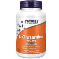 NOW FOODS L-glutamine 500 mg 120 kapsułek