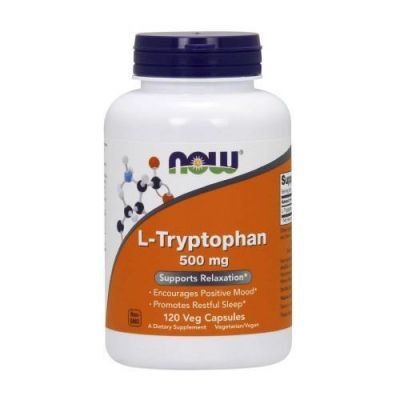NOW Foods L-Tryptophan 500 mg, 120kaps. KRÓTKA DATA 31.01.2026