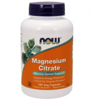 NOW FOODS Magnesium citrate 400mg (cytrynian magnezu) 120 kapsułek