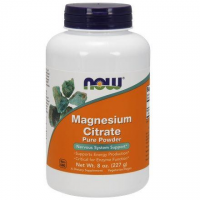 NOW FOODS Magnesium Citrate (Cytrynian magnezu ) proszek 227 g