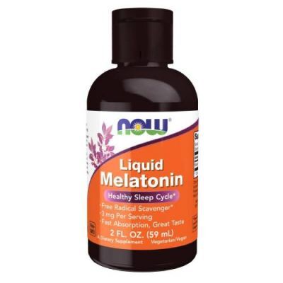 Now Foods Melatonina płyn, 59 ml