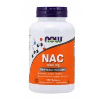 NOW FOODS NAC N-Acetylocysteina, 1000 mg, 120 tabletek