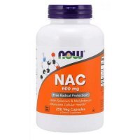 NOW FOODS NAC N-Acetylocysteina  600 mg  250 kapsułek