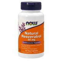 NOW FOODS Natural Resveratrol 50 mg 60 kapsułek