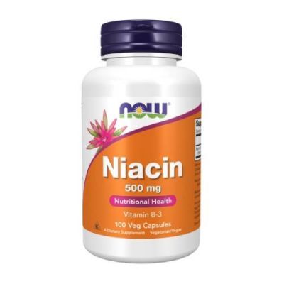 NOW FOODS Niacin 500 mg, 100 kaps.