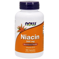 NOW FOODS NIACIN 500 mg 100 kapsułek