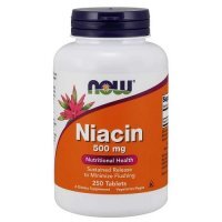 NOW FOODS Niacin 500 mg 250 tabletek