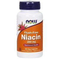 NOW FOODS Niacin flush free 250 mg 90 kapsułek