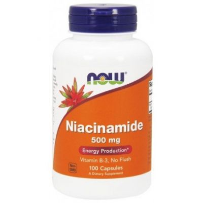 Now Foods Niacinamide 500 mg, 100 kaps.