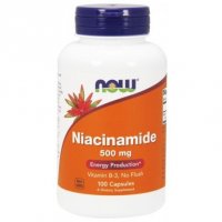 Now Foods Niacinamide 500 mg, 100 kaps.
