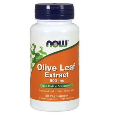 NOW FOODS Olive Leaf Extract Liść oliwny 500 mg 60 kapsułek