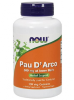 NOW FOODS PAU D'ARCO 500 mg 100 kapsułek VEGGE