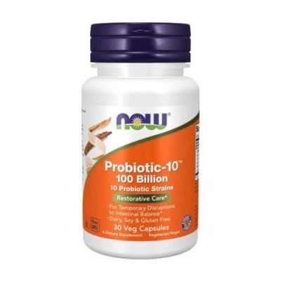 NOW FOODS Probiotic-10 100 Billion, 30 kapsułek