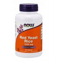 NOW FOODS Red Yeast Rice 1200 mg Czerwony Ryż 60 tabletek