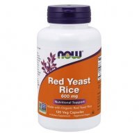 NOW FOODS Red Yeast Rice 600 mg Czerwony Ryż 120 kapsułek