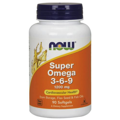 NOW FOODS Super omega 3-6-9 1200mg 90 kapsułek