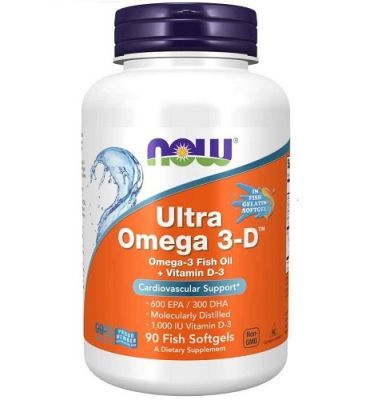 NOW FOODS Ultra omega-3 D 90 kapsułek