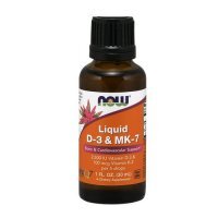 Now Foods Witamina D-3 i K2 MK-7 krople, 30ml