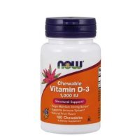 NOW FOODS Witamina D3 1000IU, 180 tabletek do ssania