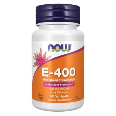Now Foods Witamina E 400 j.m. 50 kaps.