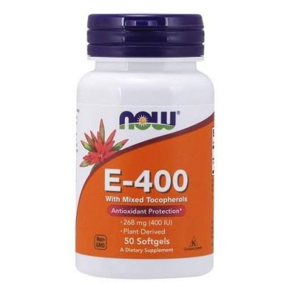 Now Foods Witamina E 400 j.m. 50 kaps.
