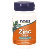 NOW FOODS Zinc Gluconate 50 mg 100 tabletek