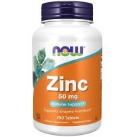 NOW FOODS Zinc Gluconate 50 mg 250 tabletek