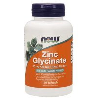 NOW FOODS Zinc Glycinate 30 mg 120 kapsułek