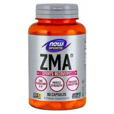 Now Foods ZMA 800 mg Cynk, Magnez, Witamina B6, 90 kaps.