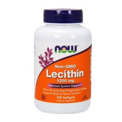 NOW Lecithin 1200mg, 100 kaps.