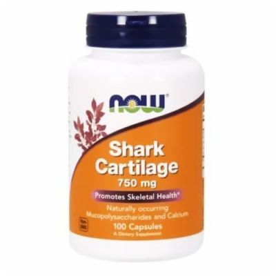 NOW shark cartilage 750mg -100kapsułek  KRÓTKA DATA 31.10.2026