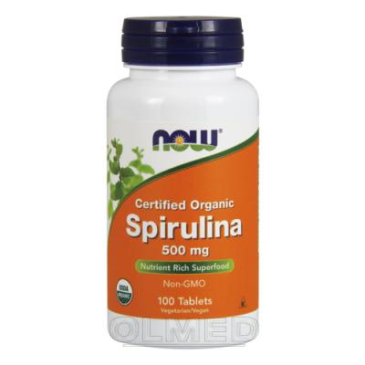 NOW Spirulina 500mg- 500 tabl.